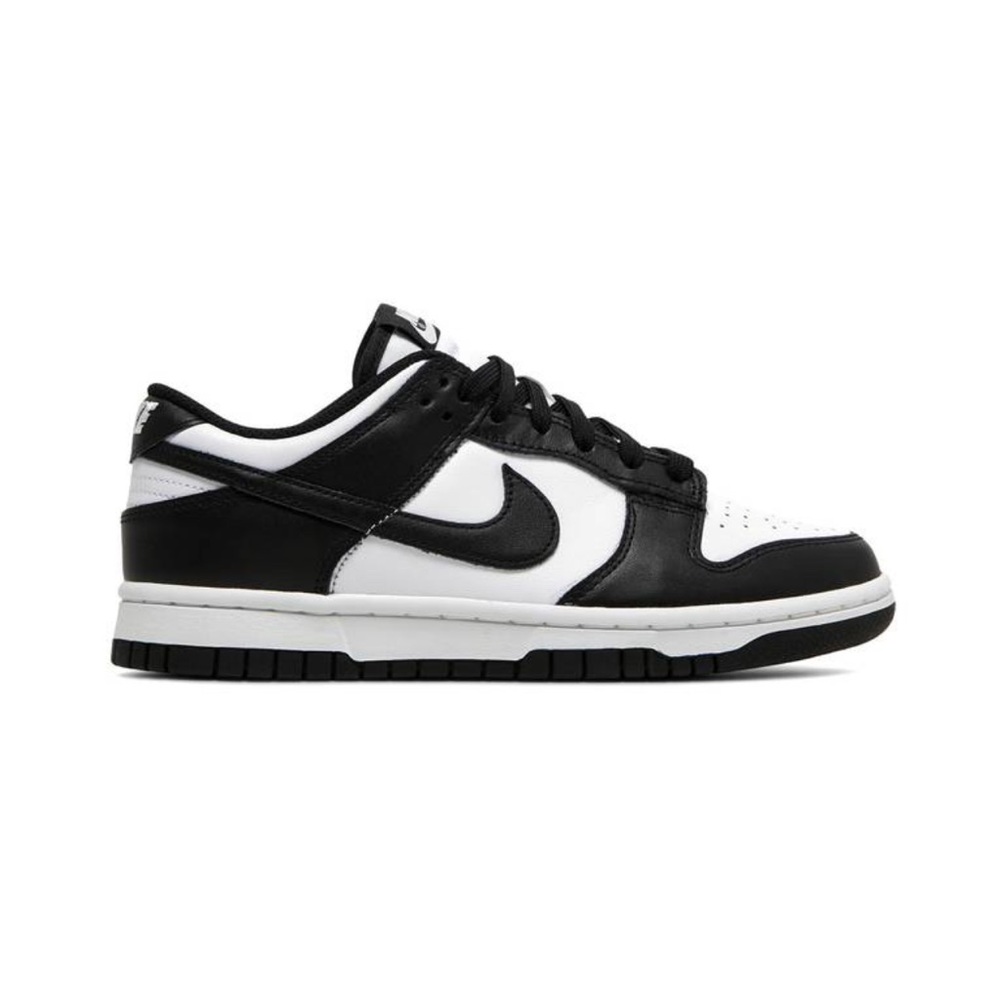 Nike women dunk low black white sneakers